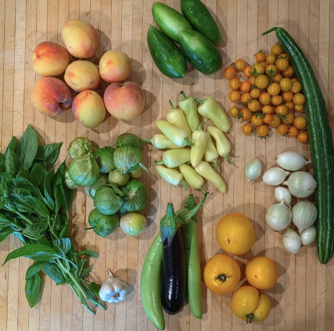 Fresh produce from Loose Leaf Farm